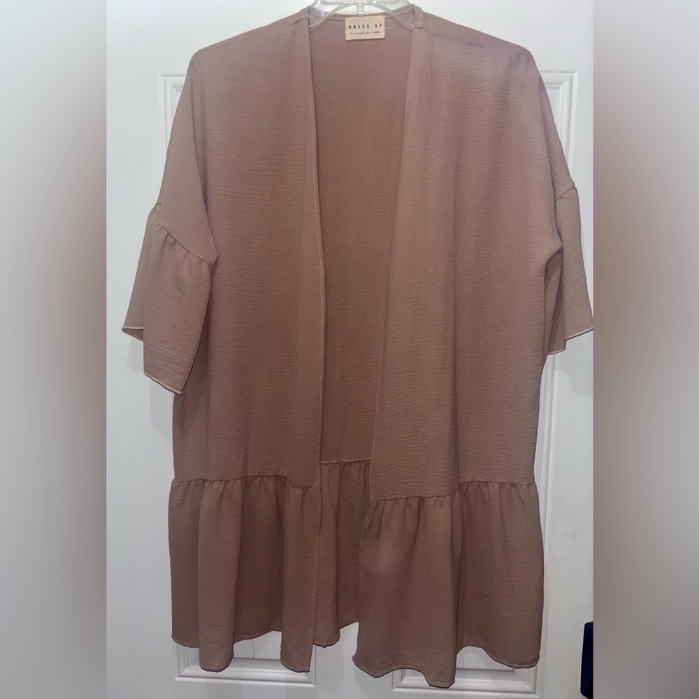 ** Dress Up Boutique ** Womens Cardigan Medium M NWOT Brown back to school